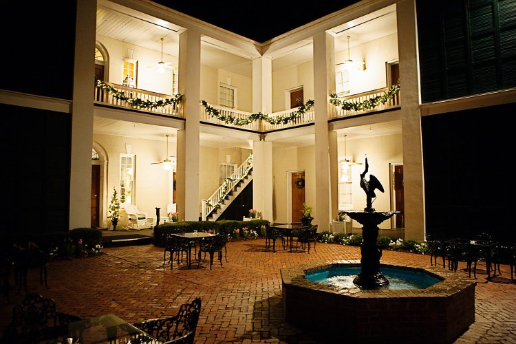 Courtyard View of back of Main House